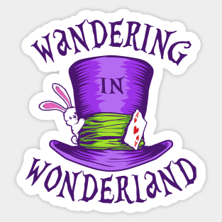 Wandering In Wonderland Sticker